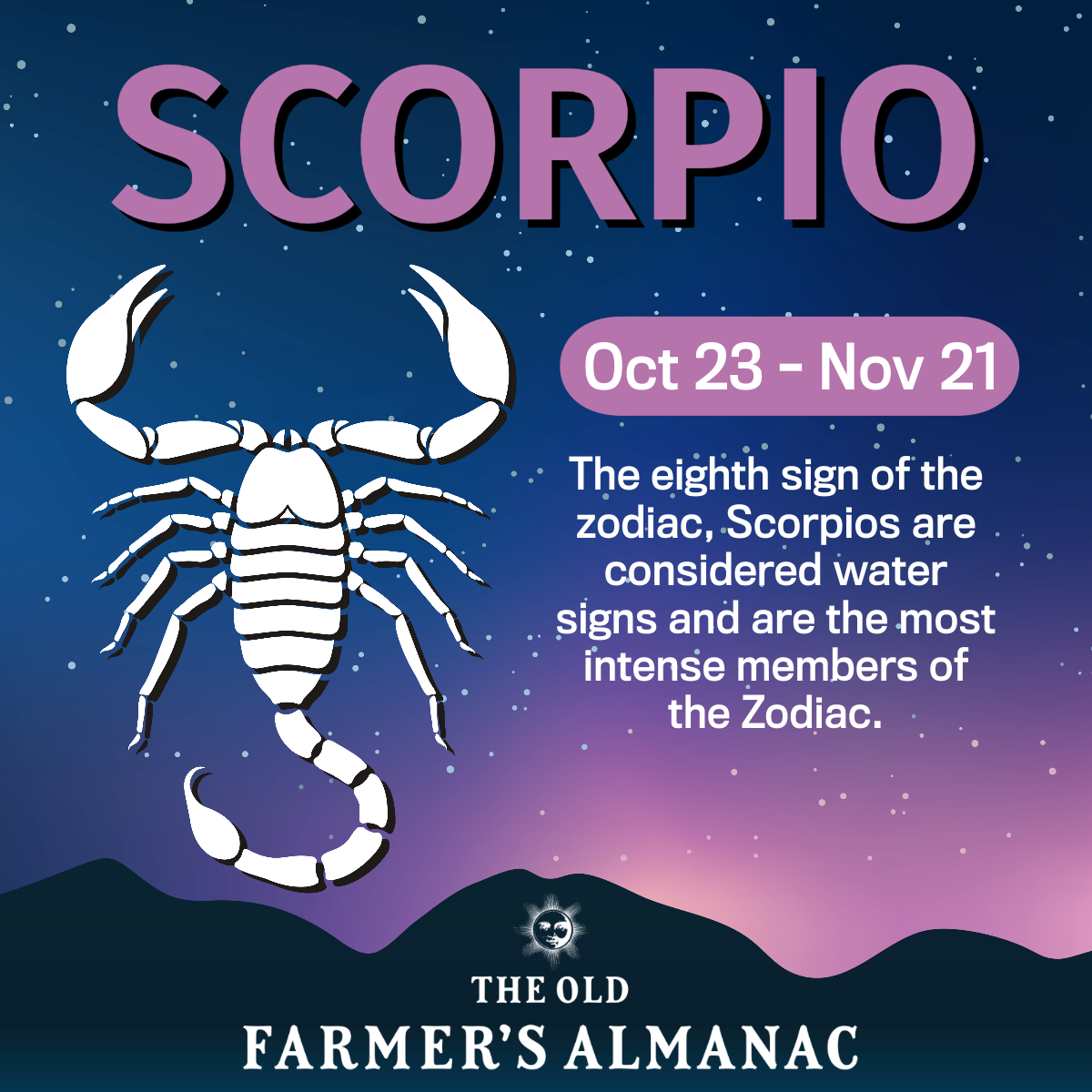 Zodiac Scorpio Oct 23 